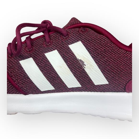 Adidas Cloudfoam QT Racer Running Women's Shoes - Maroon/White - Picture 13 of 16